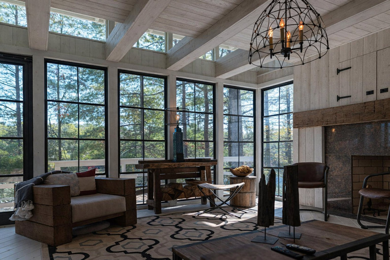 Deck-to-sunroom conversion