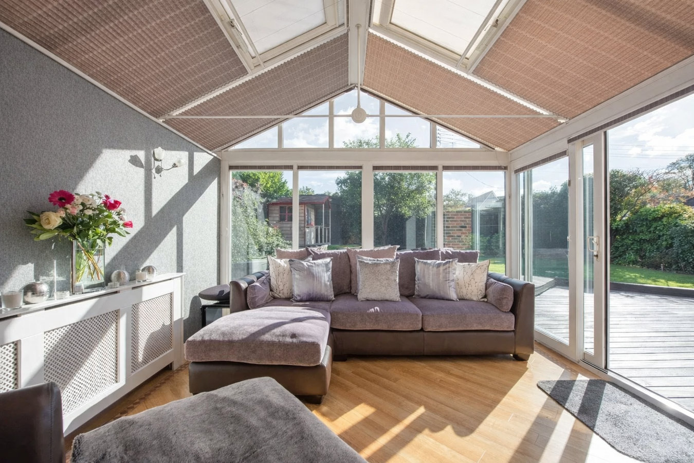 Patio-to-sunroom conversion